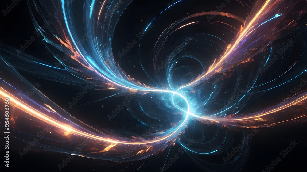 Fototapeta premium fractal burst arrangement, ai generated