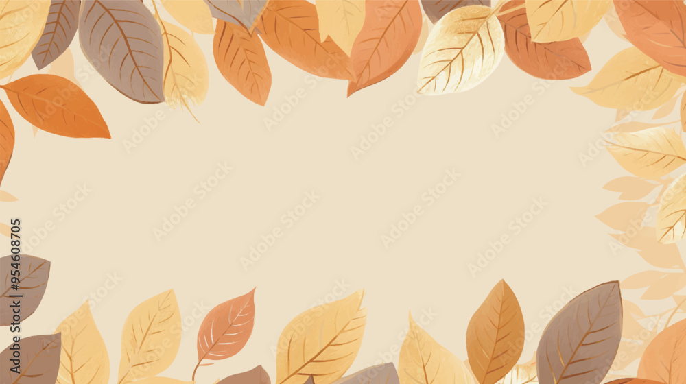 Vector foliage pattern frame Vector foliage pattern frame