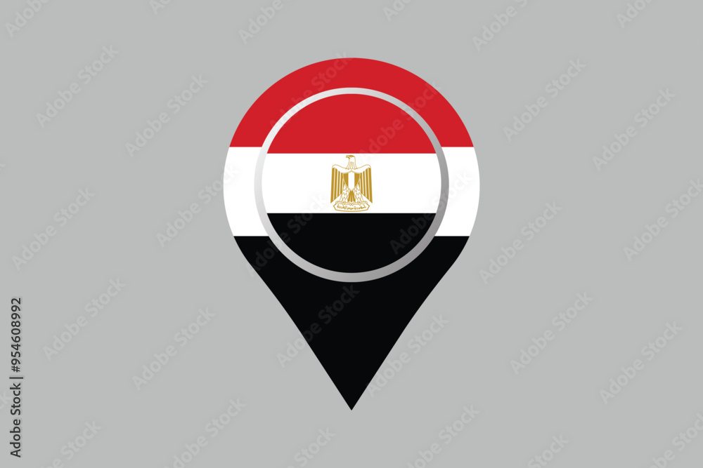 Egypt flag with location sign, National Egypt flag Vector illustration, Flag of the Arab Republic of Egypt, Illustration Flag of Egypt, Symbol of patriotism and freedom, Egyptian sign, Africa
Egypt flag with location sign, National Egypt flag Vector illustration, Flag of the Arab Republic of Egypt, Illustration Flag of Egypt, Symbol of patriotism and freedom, Egyptian sign, Africa