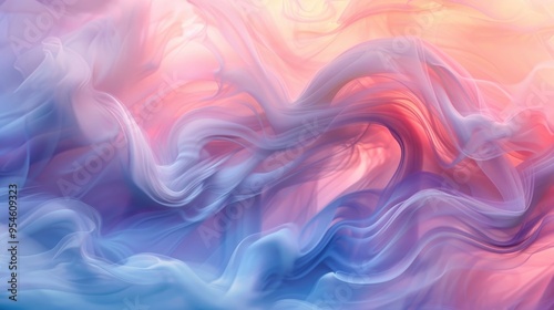 A soft-focus background of swirling clouds in pastel colors