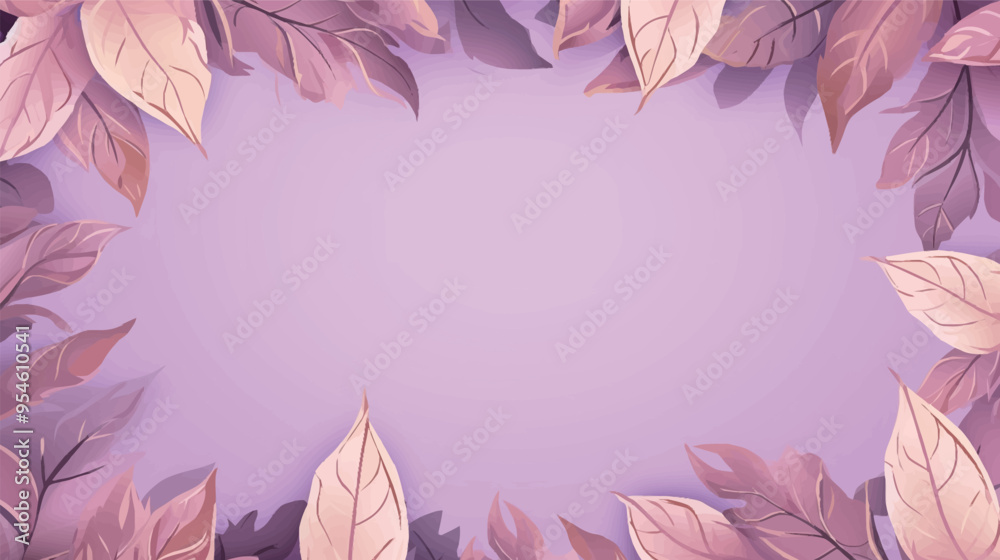 Fototapeta premium Vector foliage pattern frame