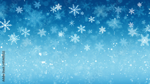 snowflakes winter season new year celebration copy space background ai visual concept