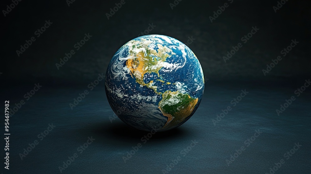Satellite View of Earth Showing Diverse Continents and Oceans, Highlighting Planeta??s Geography Satellite View of Earth Showing Diverse Continents and Oceans, Highlighting Planeta??s Geography