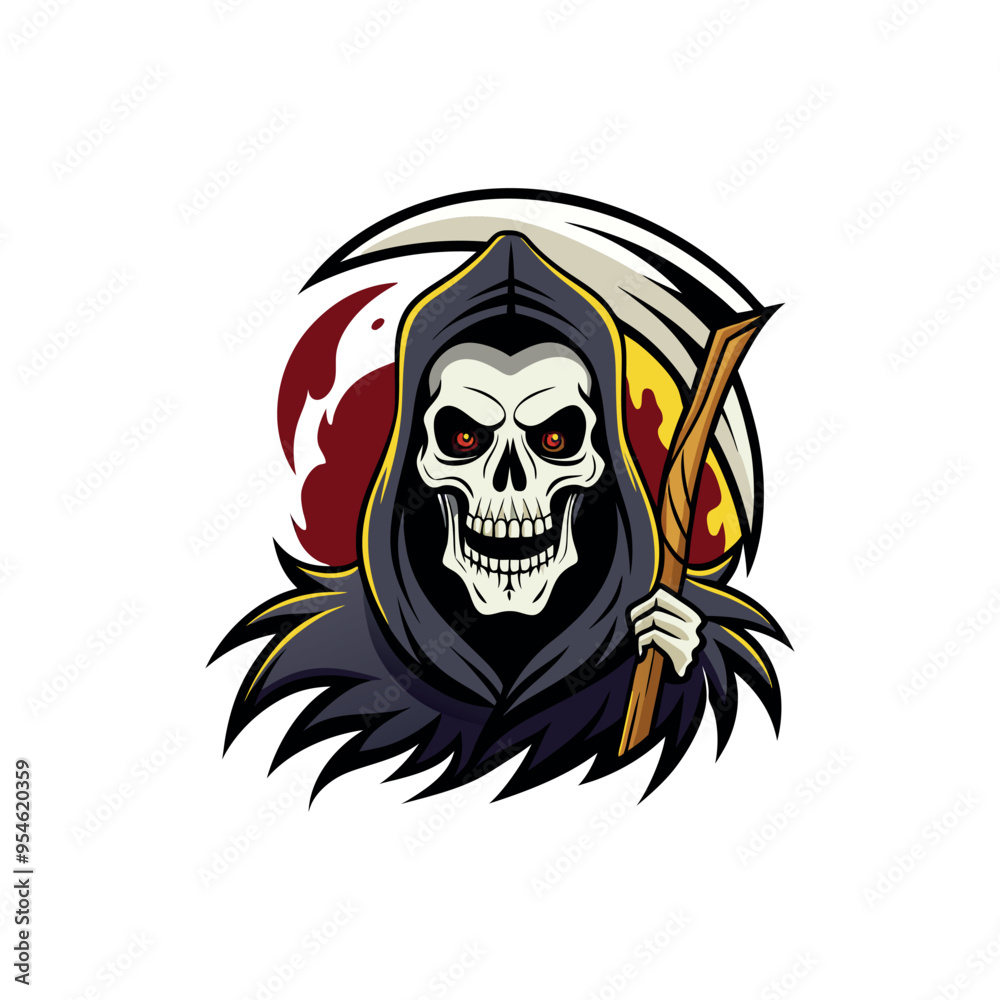 skull vector art of reapert tattoos and Halloween skull vector art of reapert tattoos and Halloween
