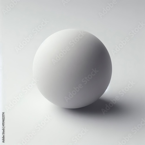 grey sphere or round like egg on grey background