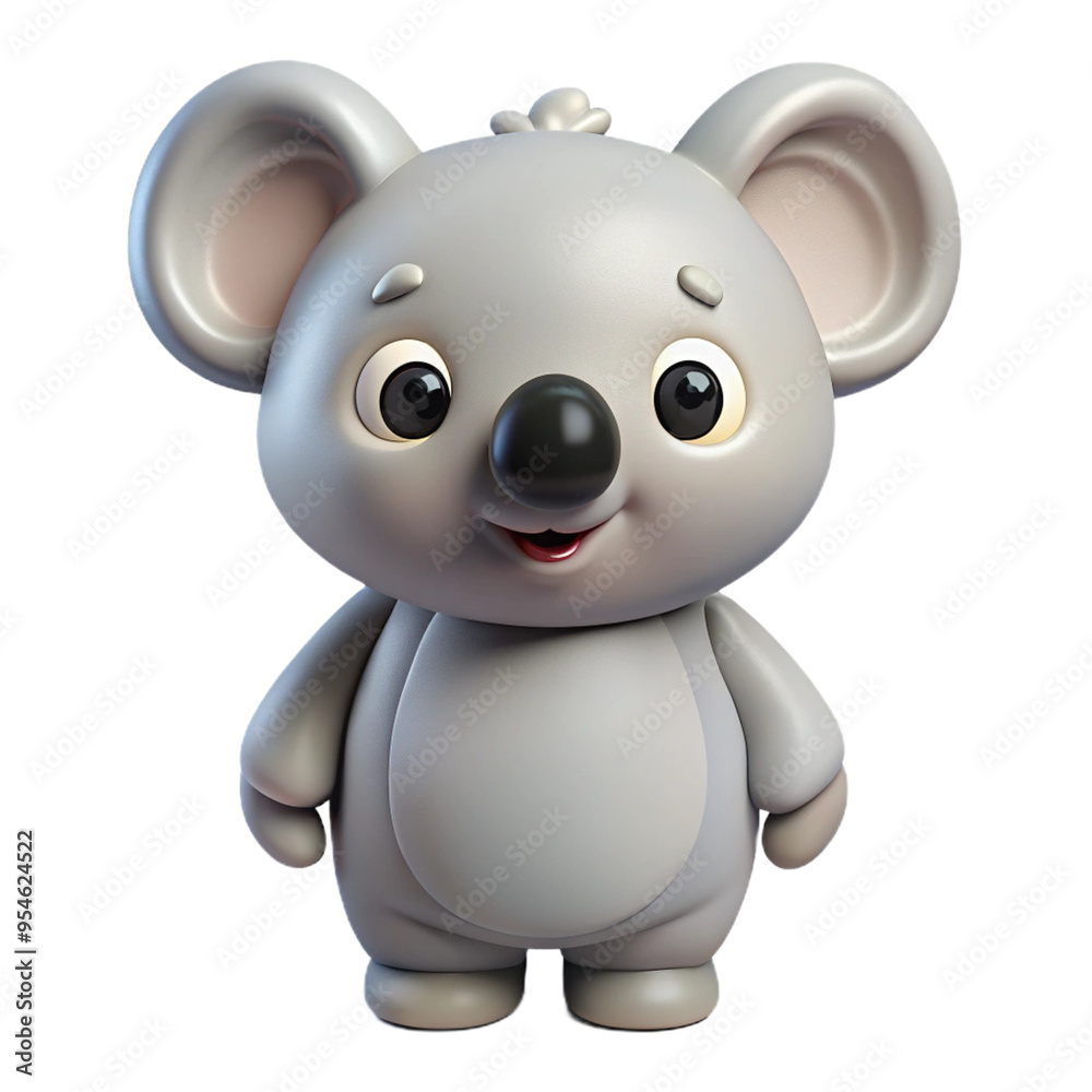 Koala 3d cartoon style illustration Koala 3d cartoon style illustration