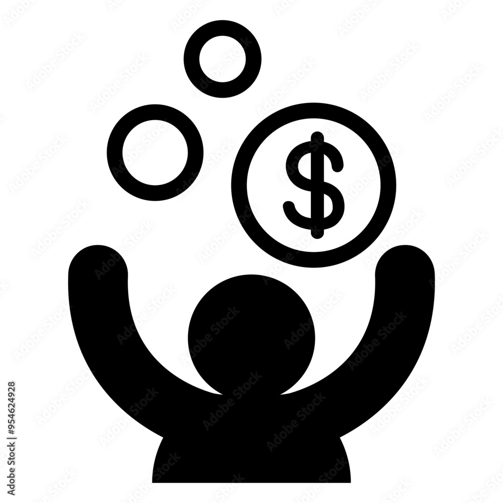Passive income icon vector illustration graphic design Passive income icon vector illustration graphic design