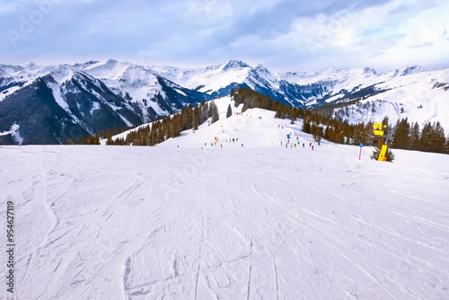 Saalbach Hinterglemm, Austria ski slope photo