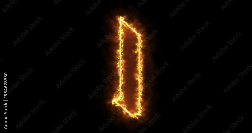 4K fire I alphabet on black background. I alphabet fire moving outline for an online shop, blog, web, cafe, and hotel on a black BG.Technology video material animation. Easy to use in any video.
4K fire I alphabet on black background. I alphabet fire moving outline for an online shop, blog, web, cafe, and hotel on a black BG.Technology video material animation. Easy to use in any video.