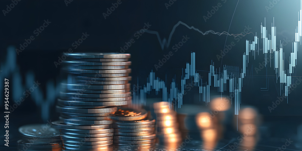 Growth finance business money financial investment on economy banking management concept 3d background coin graph stock chart profit exchange currency digital economic trade analysis strategy diagram. Growth finance business money financial investment on economy banking management concept 3d background coin graph stock chart profit exchange currency digital economic trade analysis strategy diagram.
