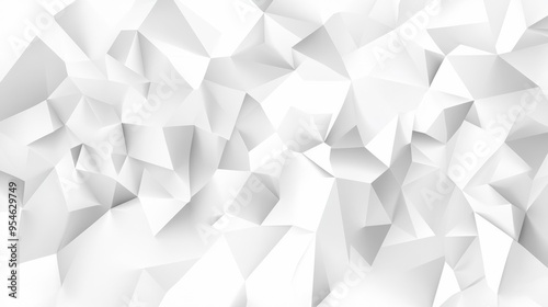 White Polygonal Mosaic Background. Business Design Templates