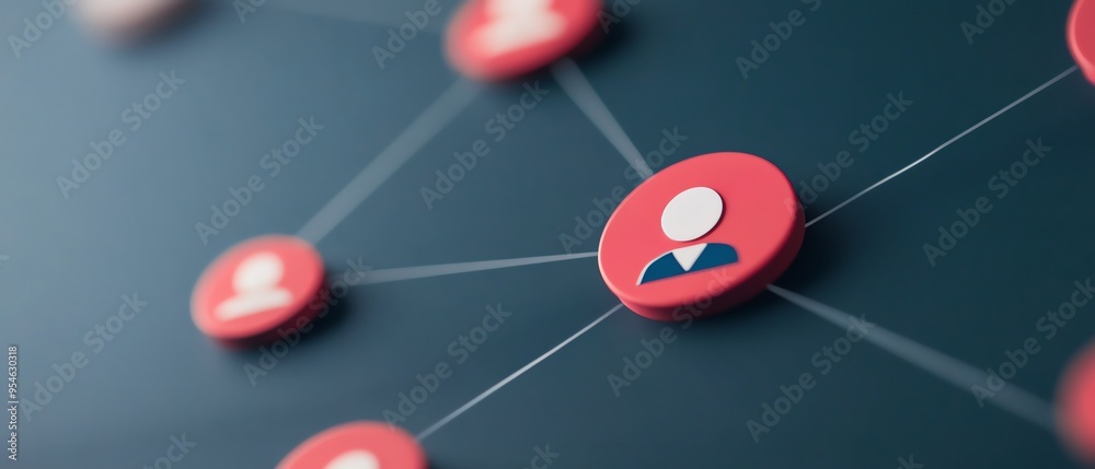 Closeup of a networking platform displaying messages, focus on communication and engagement, digital workspace Closeup of a networking platform displaying messages, focus on communication and engagement, digital workspace