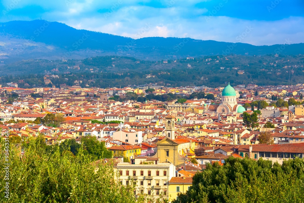 Naklejka premium Aerial view of Florence, Italy