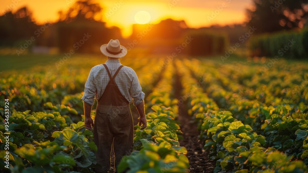 Fototapeta premium Sustainable Agriculture and Farming Practices Supporting Food Security and Rural Communities.