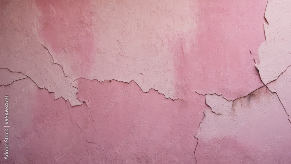 cracked pink wall with texture as background cracked pink wall with texture as background