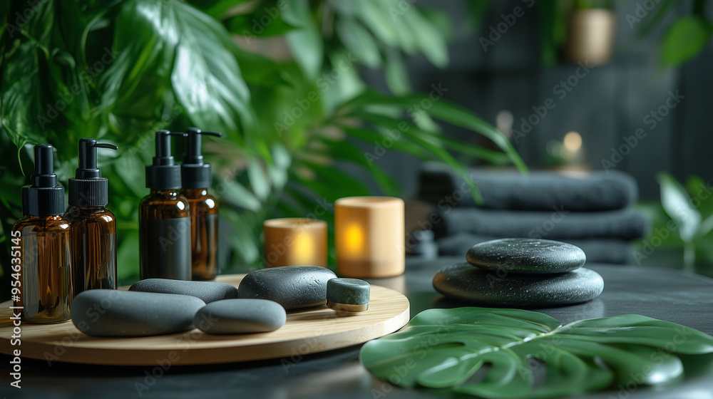 A set of holistic skincare tools including gua sha stones, vacuum cups, and facial rollers on a spa table. A set of holistic skincare tools including gua sha stones, vacuum cups, and facial rollers on a spa table.