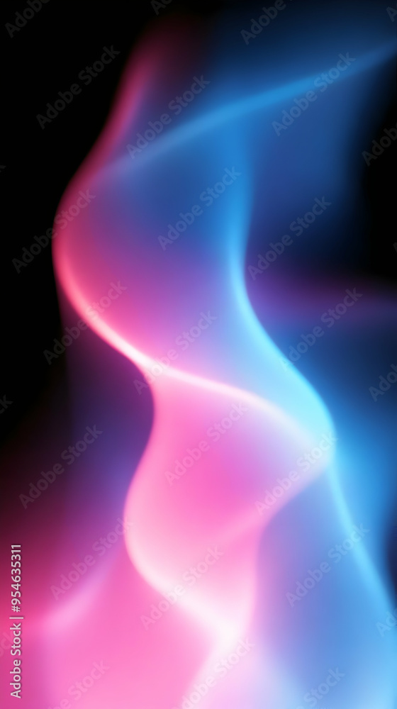 Abstract pink and blue neon light streaks on black background. Abstract pink and blue neon light streaks on black background.