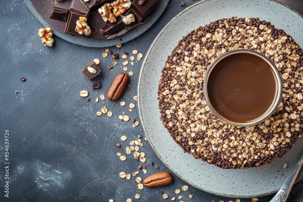 Chocolate Oat Cake with Coffee Chocolate Oat Cake with Coffee