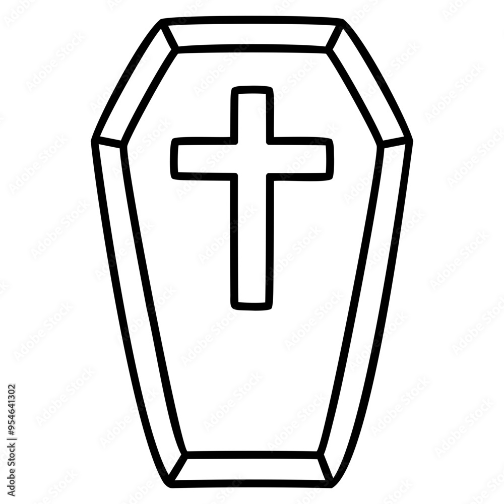 coffin outline icon coffin outline icon