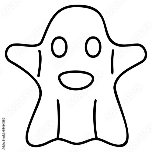 ghost outline icon