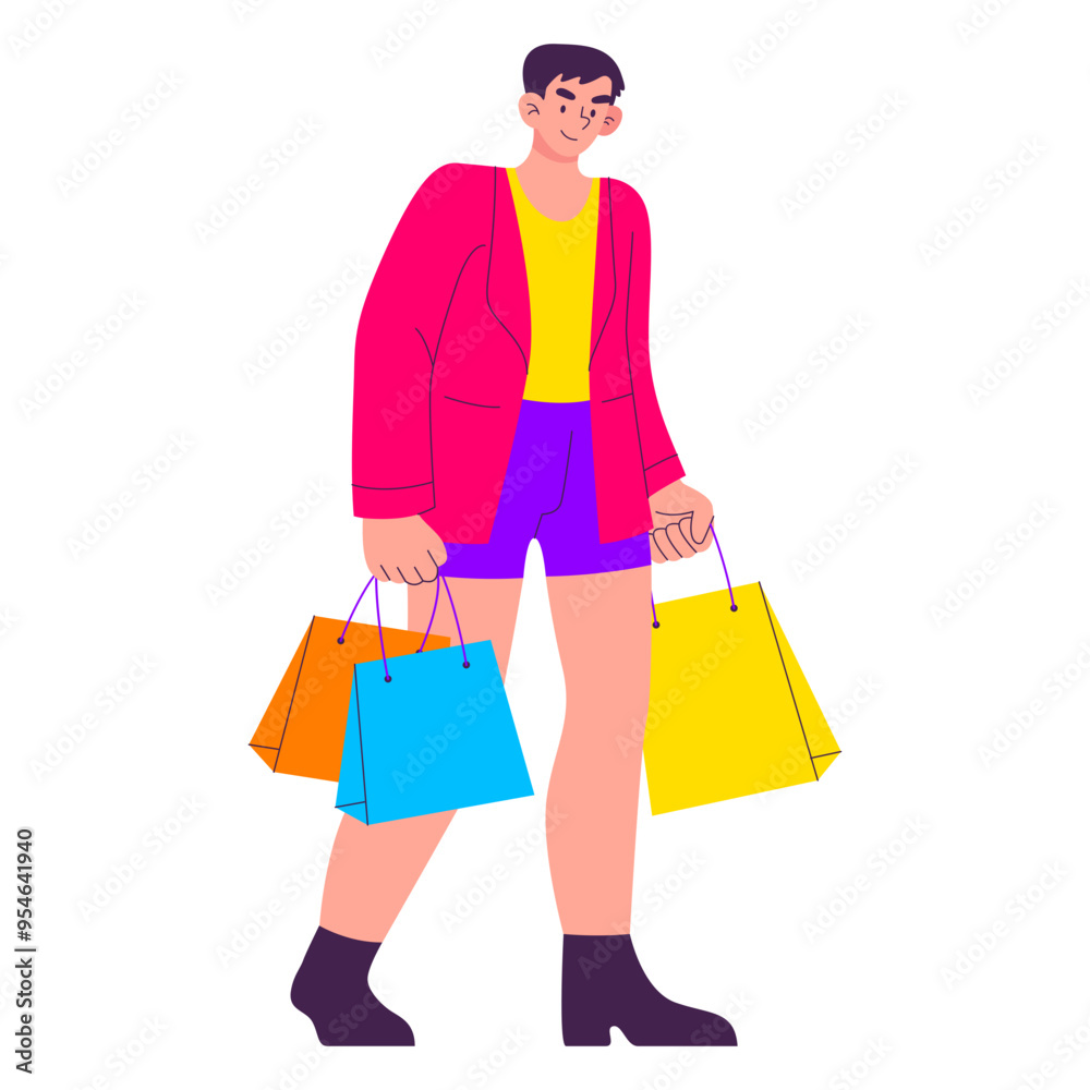 Fashion shopping illustration Fashion shopping illustration