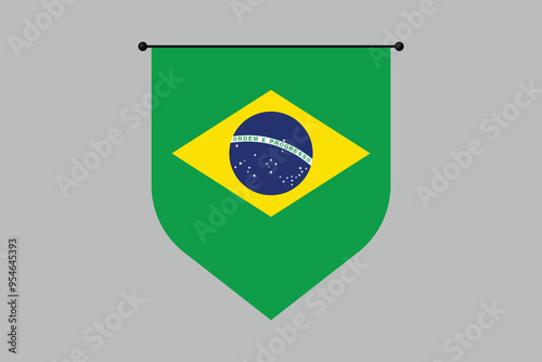 Brazil flag, The flag of Brazil, Brazilian National Flag, EPS Vector Illustration, Flag of the Federative Republic of Brazil, Illustration of the Brazil flag
