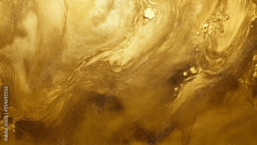 abstract background of gold wall with gold splashes