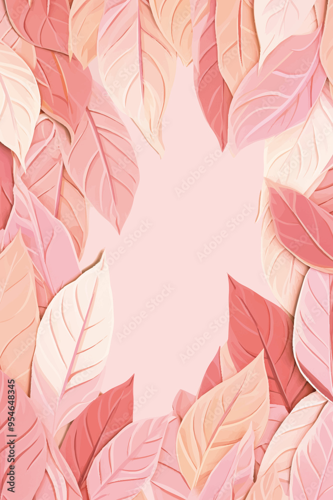 Vector foliage pattern frame Vector foliage pattern frame