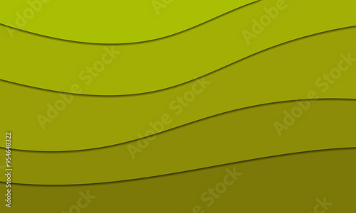 paper cut design with abstract background. Vector design layout for business presentations, banner, flyers, posters and invitations. green, colorful color