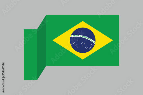 Brazil flag, The flag of Brazil, Brazilian National Flag, EPS Vector Illustration, Flag of the Federative Republic of Brazil, Illustration of the Brazil flag
