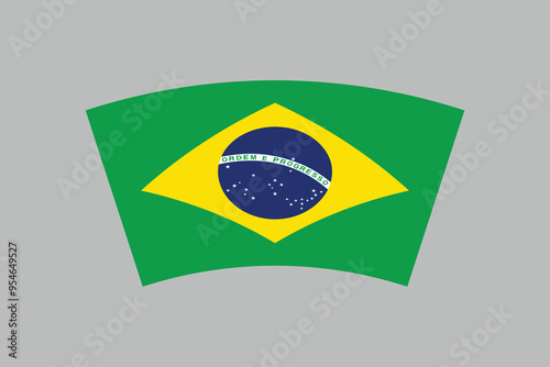 Brazil flag, The flag of Brazil, Brazilian National Flag, EPS Vector Illustration, Flag of the Federative Republic of Brazil, Illustration of the Brazil flag
