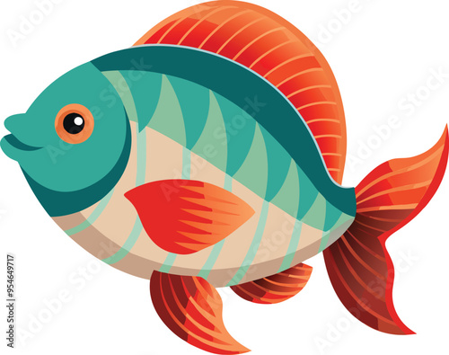 Tilapia fish artwork victor