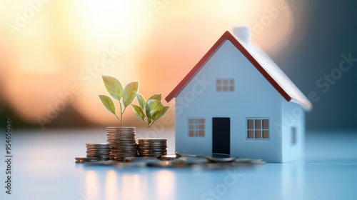 Financial charts and graphs showing real estate market trends and investment opportunities.