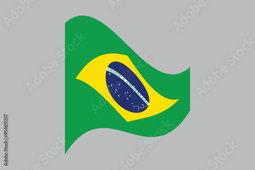 Brazil flag, The flag of Brazil, Brazilian National Flag, EPS Vector Illustration, Flag of the Federative Republic of Brazil, Illustration of the Brazil flag

