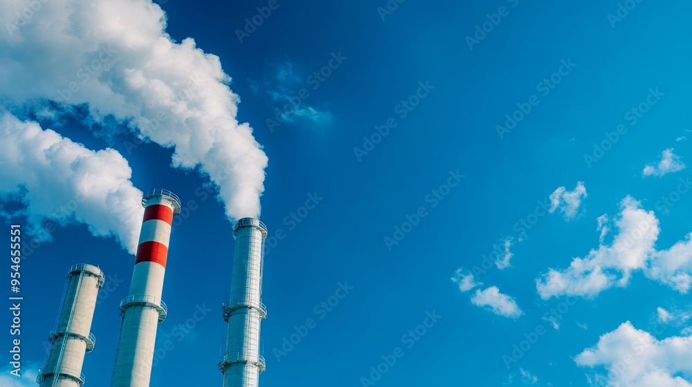 Eco-Friendly Factory Transformation with Reduced Emissions, Industrial Carbon Solutions Illustration Eco-Friendly Factory Transformation with Reduced Emissions, Industrial Carbon Solutions Illustration