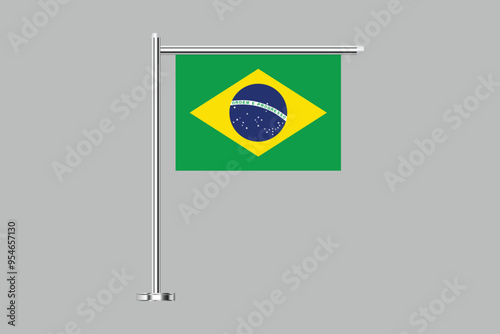 Brazil flag, The flag of Brazil, Brazilian National Flag, EPS Vector Illustration, Flag of the Federative Republic of Brazil, Illustration of the Brazil flag
