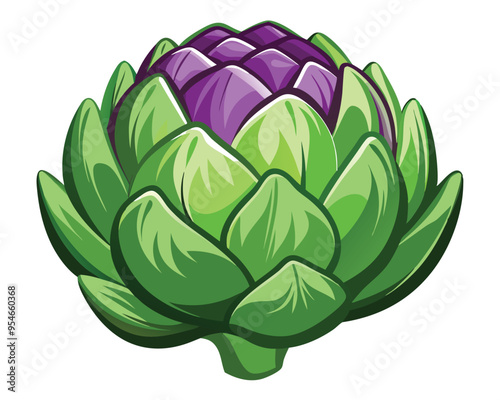 Artichoke vector illustration on white background