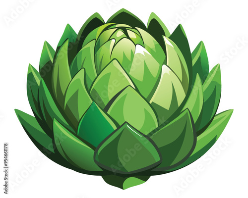 Artichoke vector illustration on white background