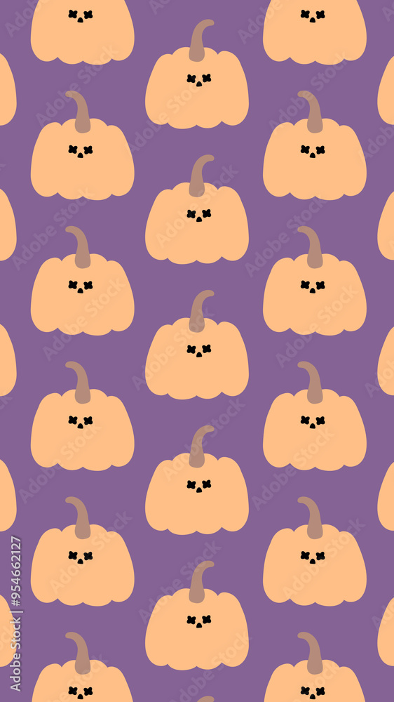 16:9 ハロウィンのおばけかぼちゃパターン⭐︎ 16:9 ハロウィンのおばけかぼちゃパターン⭐︎