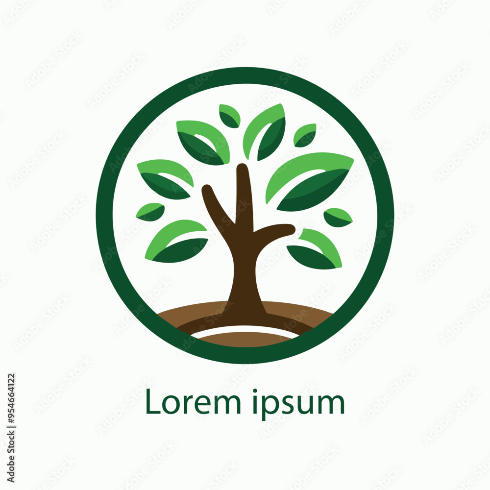 Obraz premium Natural tree logo design