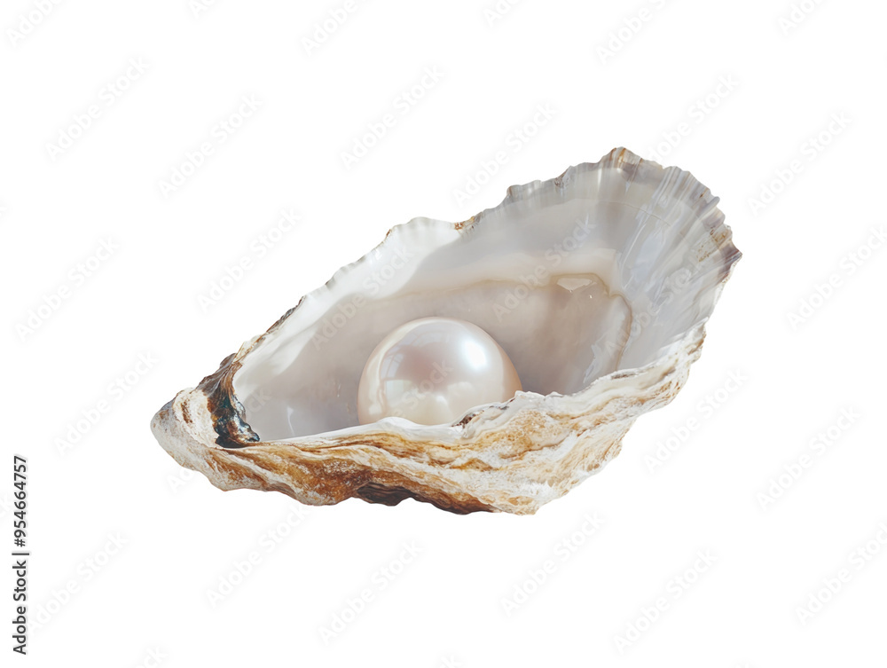 Oyster with pearl inside on a white background. PNG transparent. Oyster with pearl inside on a white background. PNG transparent.