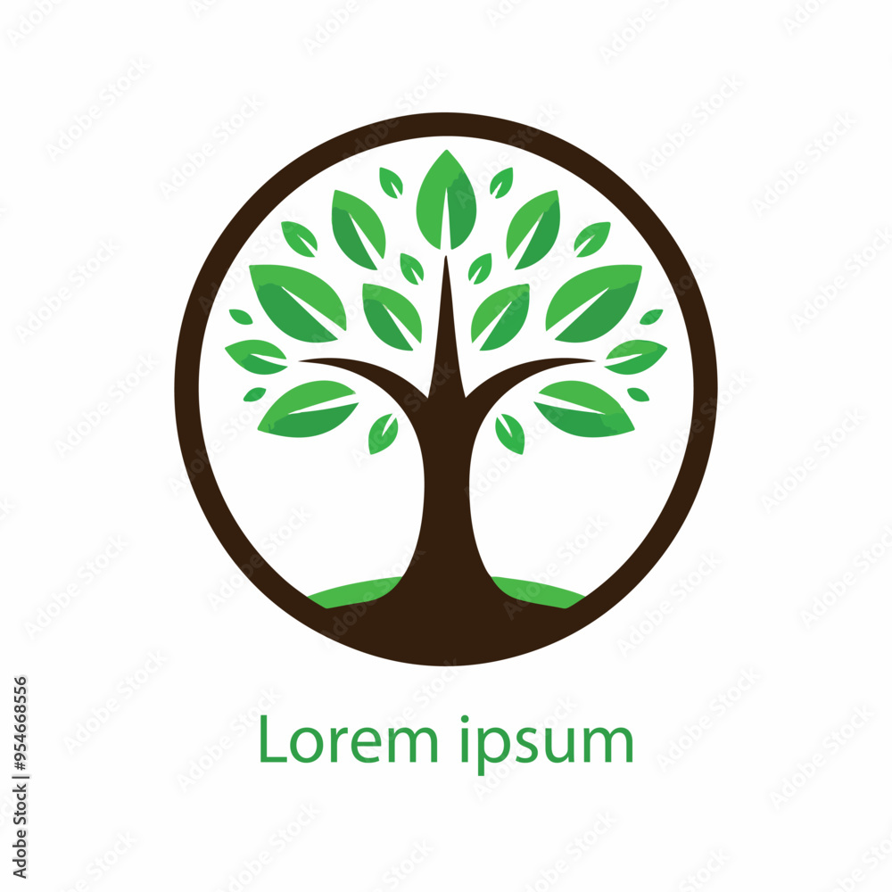 Obraz premium Natural tree logo design