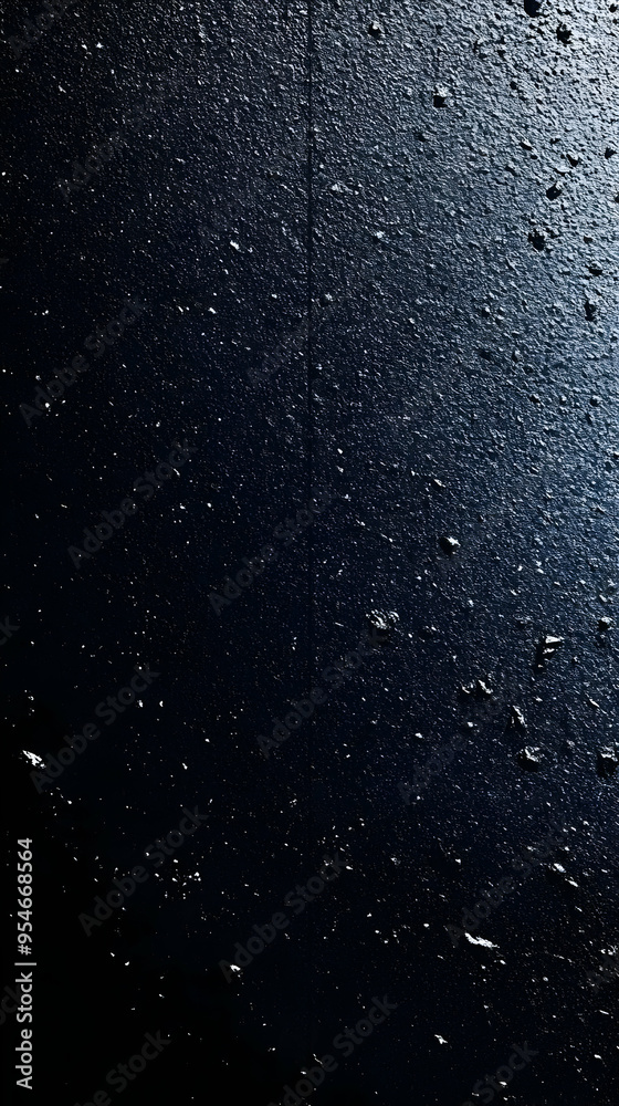 Close-up of a dark blue textured surface with scattered white dots and a vertical line. Close-up of a dark blue textured surface with scattered white dots and a vertical line.