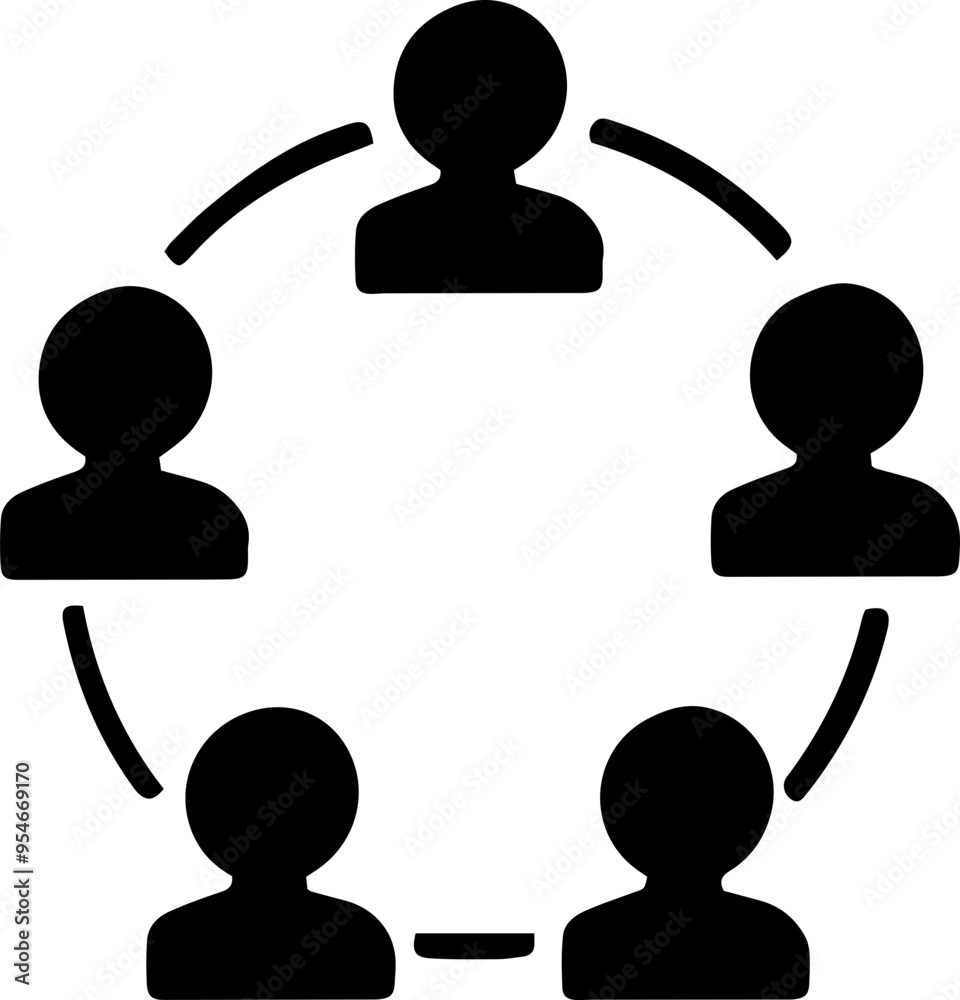 Community people network connecting icon Community people network connecting icon