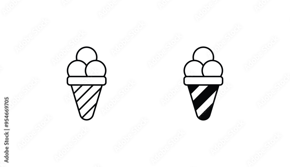 Ice Cream icon design with white background stock illustration Ice Cream icon design with white background stock illustration