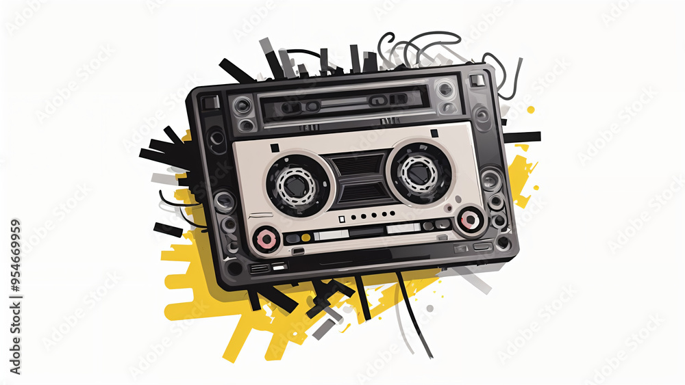 Fototapeta premium retro cassette tape