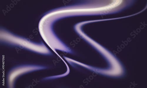 Simple modern flowing curves abstract background. Purple smooth futuristic shapes illustration