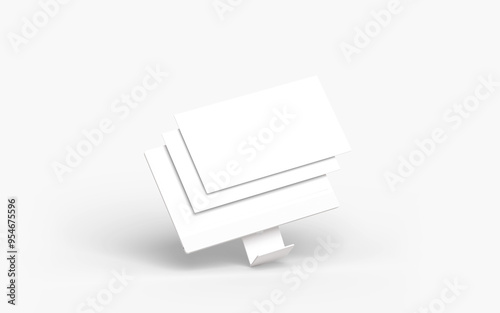 Computer and Screen on white background for mockup design
