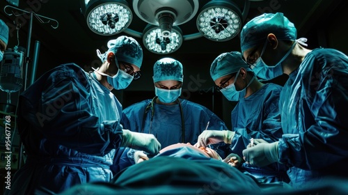 Surgeons are preparing for emergency surgery.