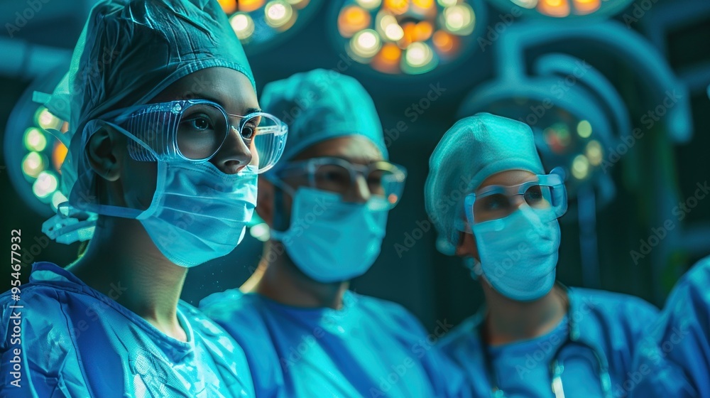 The medical team and nurses are preparing for surgery. The medical team and nurses are preparing for surgery.